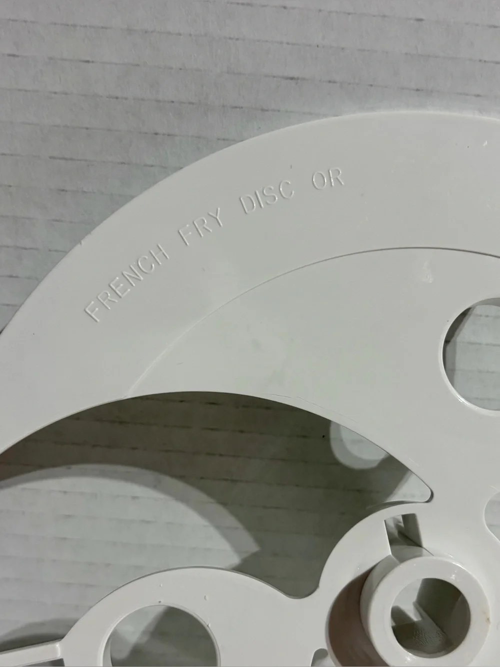 Sears Counter Craft Food Processor Series 400 Ice Fry Disc Frame Replacement VTG